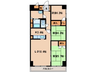 オ－クコ－ト１４１の物件間取画像